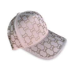 Professional custom made cotton embroidery baseball cap with brass buckle